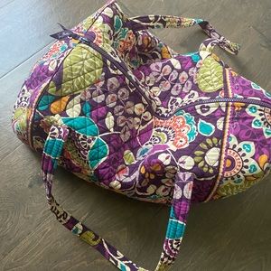 Vera Bradley Travel Duffel Bag, Plum Crazy pattern